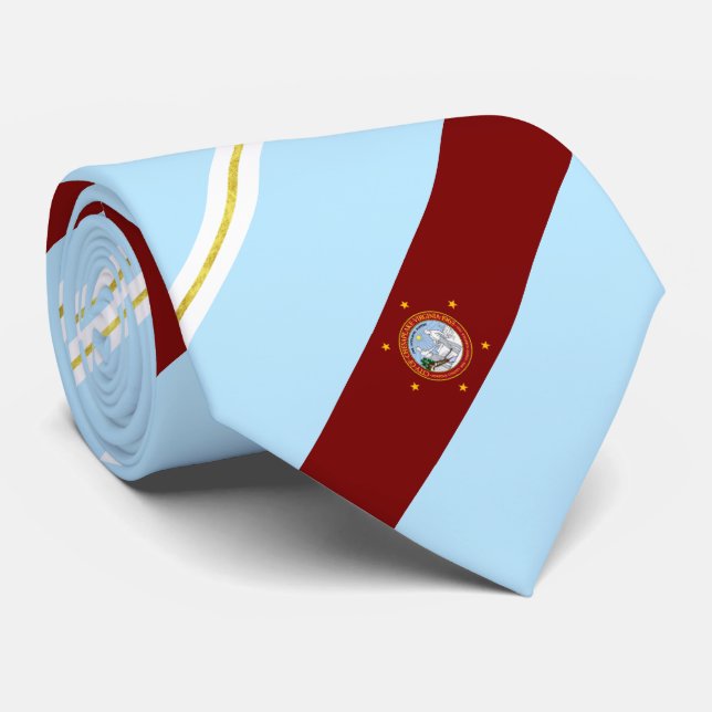 Corbata Bandera de la ciudad de Chesapeake (Virginia) (Enrollado)