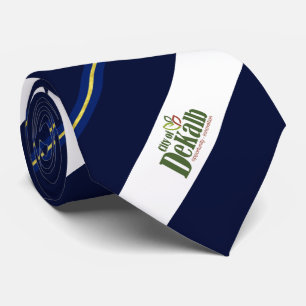 Corbata Bandera de la ciudad de DeKalb (Illinois)