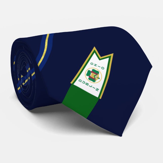 Corbata Bandera de la ciudad de Dublín (Ohio) Neck Tie (Enrollado)