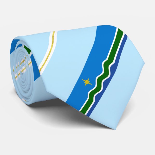 Corbata Bandera de la ciudad de Duluth (Minnesota) Neck Ti (Enrollado)