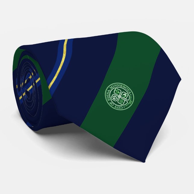 Corbata Bandera de la ciudad de Edina (Minnesota) (Enrollado)