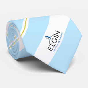 Corbata Bandera de la ciudad de Elgin (Illinois)