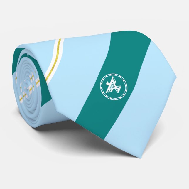 Corbata Bandera de la ciudad de Gallup (Nuevo México) (Enrollado)