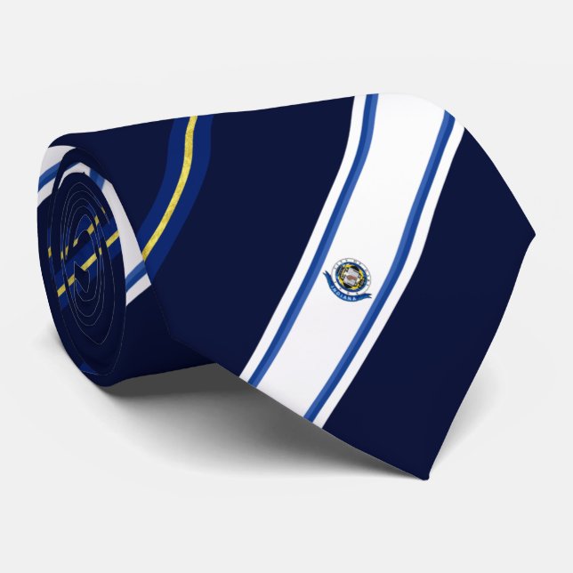 Corbata Bandera de la ciudad de Gary (Indiana) (Enrollado)