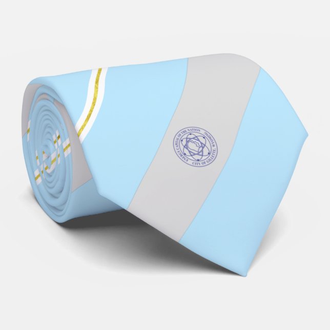 Corbata Bandera de la ciudad de Gillette (Wyoming) (Enrollado)