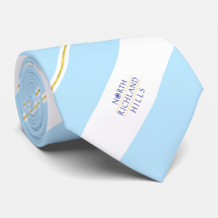 Corbata Bandera de la ciudad de las colinas de Richland de