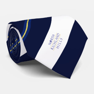 Corbata Bandera de la ciudad de las colinas de Richland de
