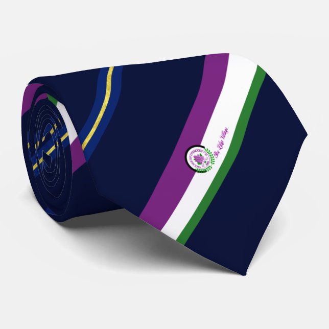 Corbata Bandera de la ciudad de Lombard (Illinois) (Enrollado)