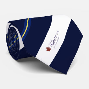 Corbata Bandera de la ciudad de Maple Grove (Minnesota)