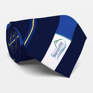 Corbata Bandera de la ciudad de Marysville (Washington) Ne