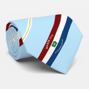 Corbata Bandera de la ciudad de Mason City (Iowa) Neck Tie