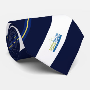 Corbata Bandera de la ciudad de Miami (Florida) del Norte
