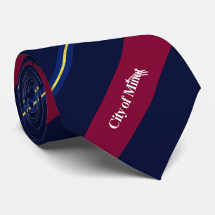 Corbata Bandera de la ciudad de Minot (Dakota del Norte) N