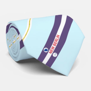 Corbata Bandera de la ciudad de New Berlin (Wisconsin)