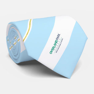 Corbata Bandera de la ciudad de Overland Park (Kansas)