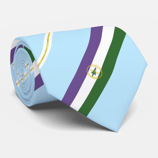 Corbata Bandera de la ciudad de Palo Alto (California) Nec (Enrollado)