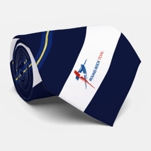 Corbata Bandera de la ciudad de Round Rock (Texas) Neck Ti