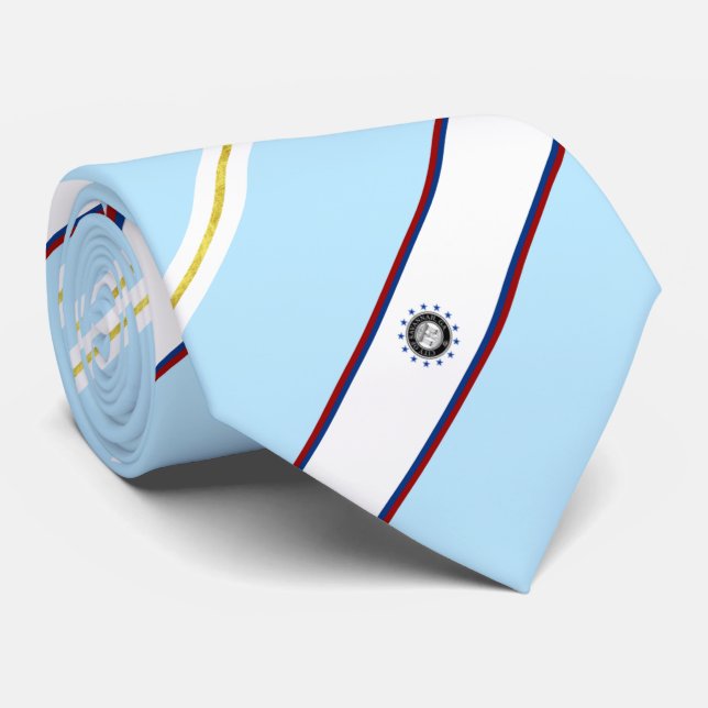 Corbata Bandera de la ciudad de Savannah (Georgia) Neck Ti (Enrollado)