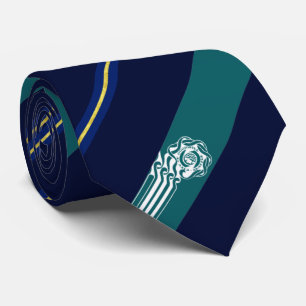 Corbata Bandera de la ciudad de Seattle (Washington) Neck