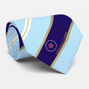 Corbata Bandera de la ciudad de Springfield (Illinois)