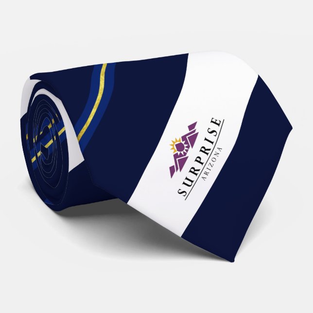 Corbata Bandera de la ciudad de Surprise (Arizona) (Enrollado)