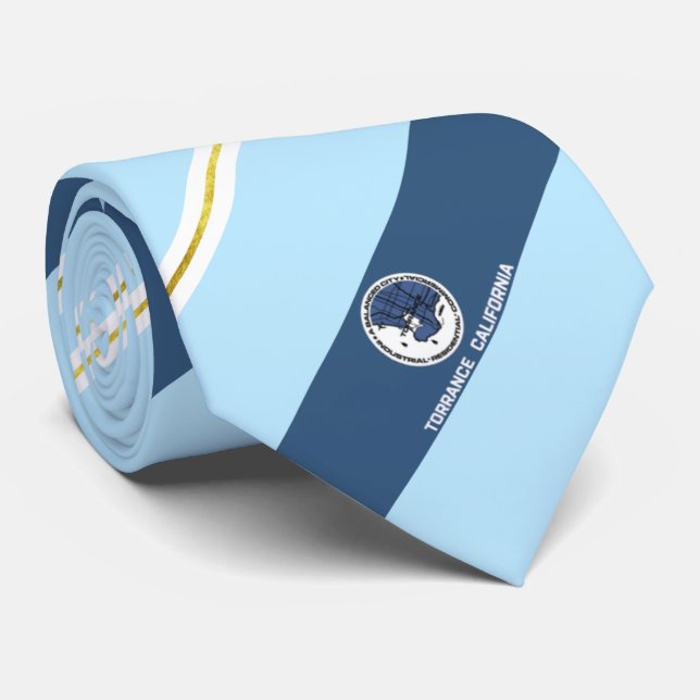 Corbata Bandera de la ciudad de Torrance (California) Neck (Enrollado)