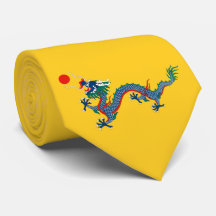 Bandera de la dinastía Qing china (dragón chino) (