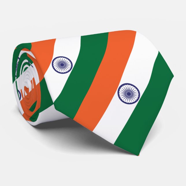 Corbata Bandera de la India (Enrollado)