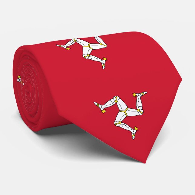 Corbata Bandera de la Isla de Man (Enrollado)