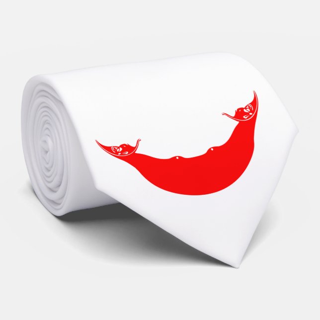 Corbata Bandera de la Isla de Pascua (Rapa Nui) (Enrollado)