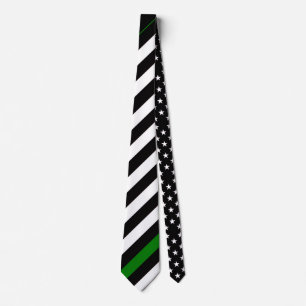 Corbata Bandera de la Línea Verde Delgada (Estados Unidos)