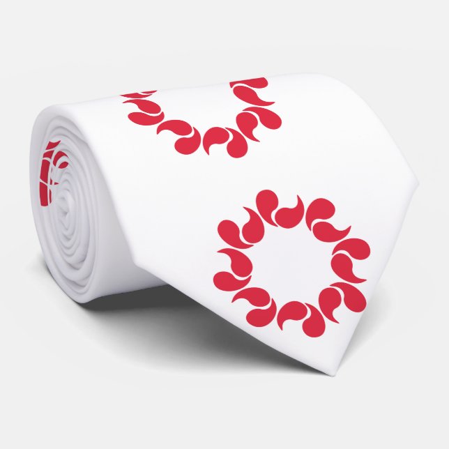 Corbata Bandera de la prefectura de Saitama, Japón (Enrollado)