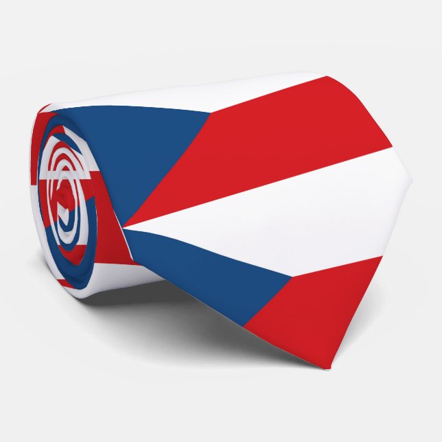 Corbata Bandera de la República Checa (Enrollado)