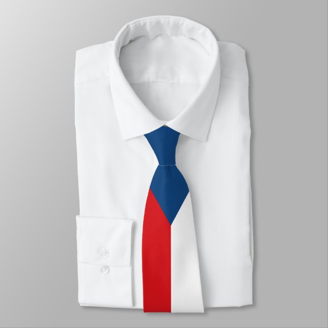 Corbata Bandera de la República Checa (Atado)