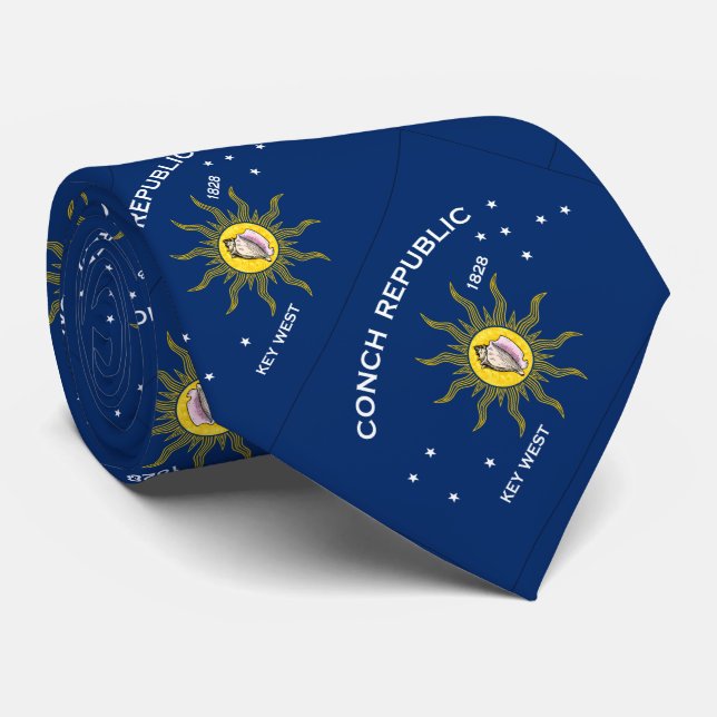 Corbata Bandera de la República de Conch (Enrollado)