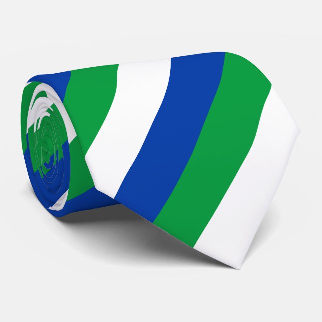 Corbata Bandera de la República de Komi (Enrollado)