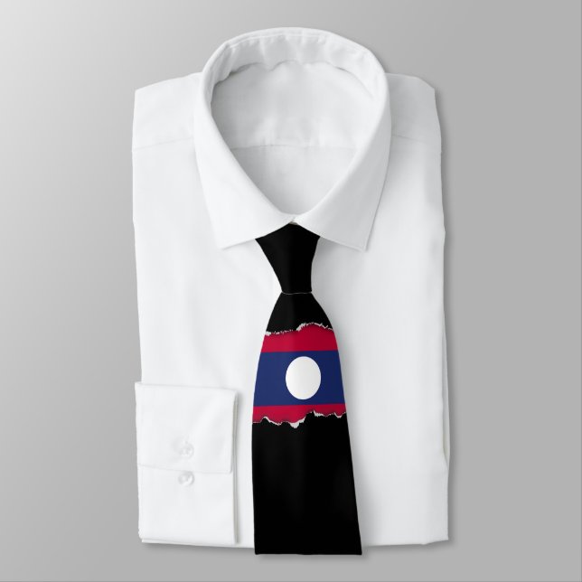 Corbata Bandera de Laos (Atado)