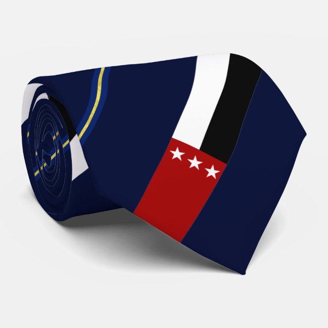 Corbata Bandera de Laredo (Texas) (Enrollado)