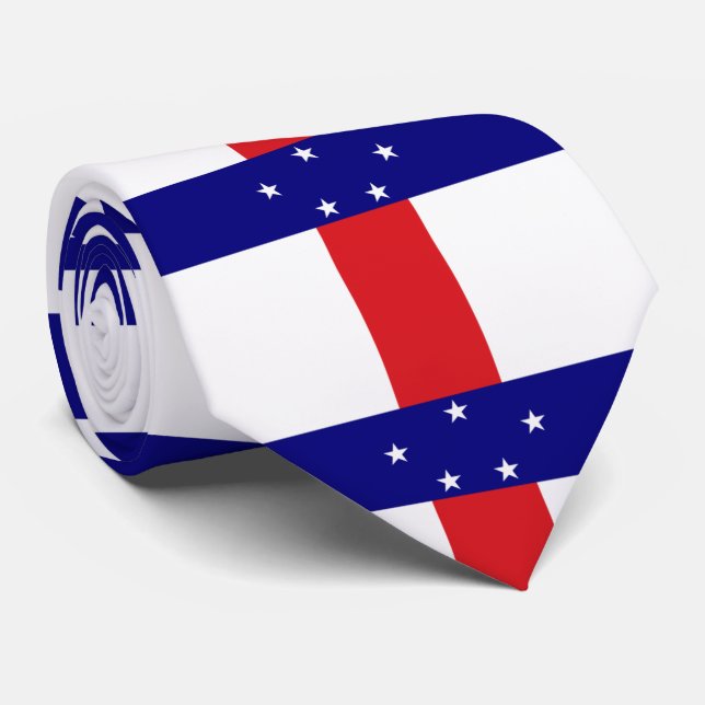 Corbata Bandera de las Antillas Neerlandesas (Enrollado)