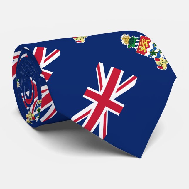 Corbata Bandera de las Islas Caimán (Enrollado)