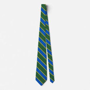 Corbata Bandera de las Islas Salomón Elegante atalaje de c