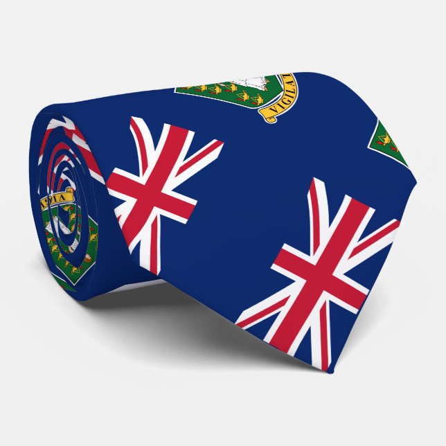 Corbata Bandera de las Islas Vírgenes Británicas (Enrollado)