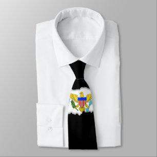Corbata Bandera de las Islas Vírgenes de los E.E.U.U.