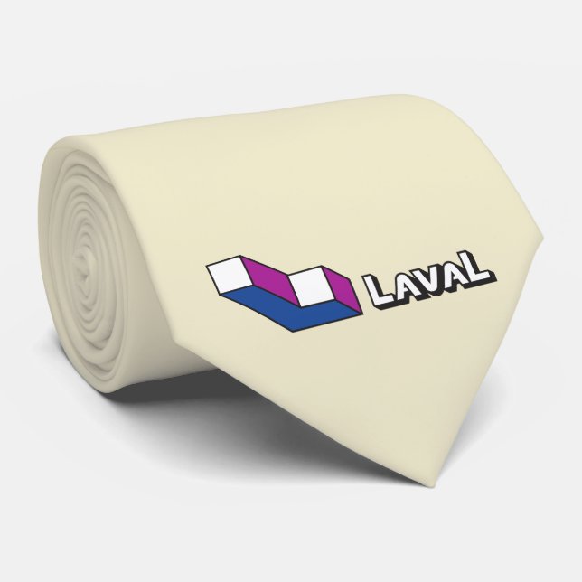 Corbata Bandera de Laval (Quebec, Canadá) (Enrollado)