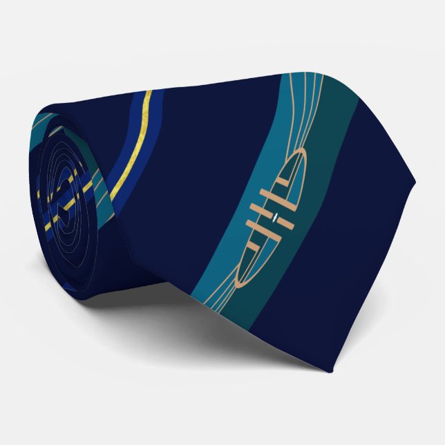 Corbata Bandera de Lincoln (Nebraska) Neck Tie (Enrollado)