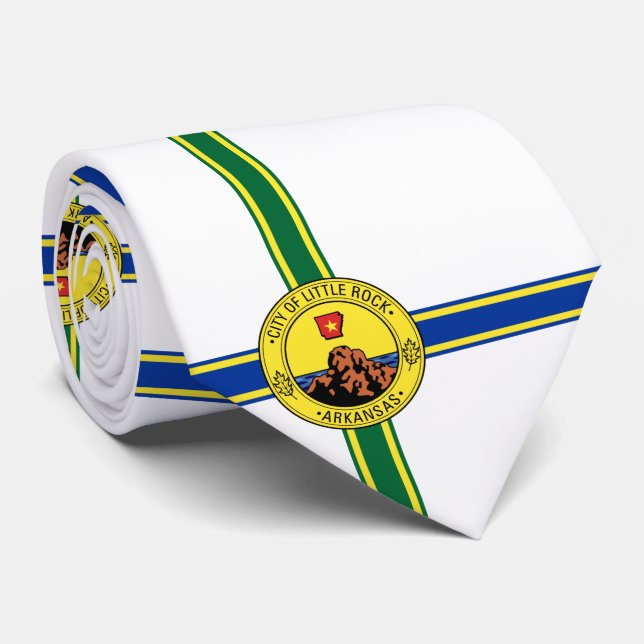 Corbata Bandera de Little Rock (Arkansas) (Enrollado)