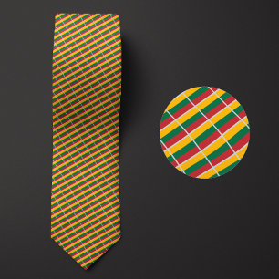 Corbata Bandera de Lituania Pattern Necktie destaca la n