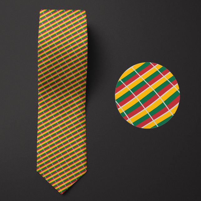 Corbata Bandera de Lituania Pattern Necktie destaca la n (Subido por el creador)