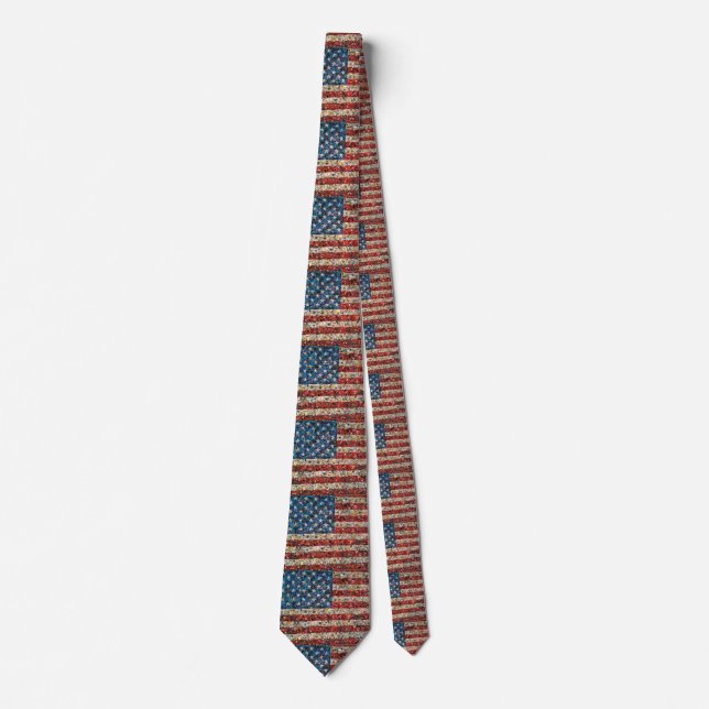 Corbata bandera de los estados unidos (Anverso)