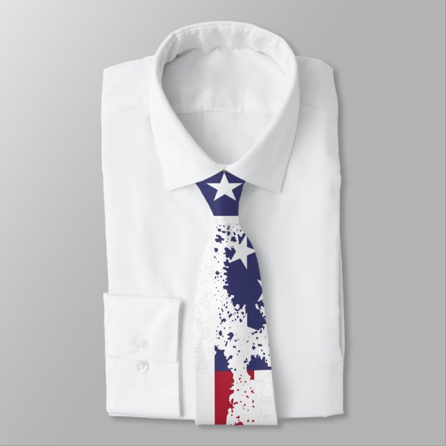 Corbata Bandera de los Estados Unidos/Estados Unidos efect (Atado)